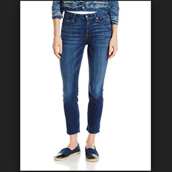 7 For All Mankind Denim - 7 for all Mankind Kimmie Crop Straight Leg Jeans